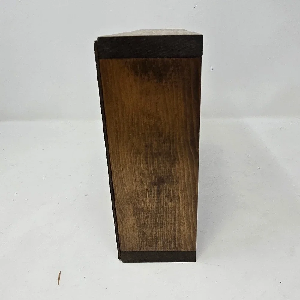 Vtg Bob Macgregor handcrafted cassette tape holder mid-century music accessory